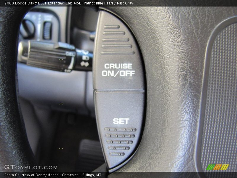 Patriot Blue Pearl / Mist Gray 2000 Dodge Dakota SLT Extended Cab 4x4
