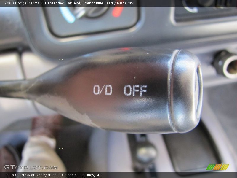 Patriot Blue Pearl / Mist Gray 2000 Dodge Dakota SLT Extended Cab 4x4