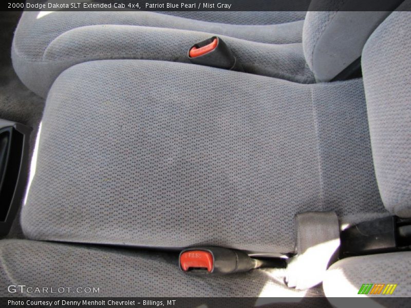 Patriot Blue Pearl / Mist Gray 2000 Dodge Dakota SLT Extended Cab 4x4