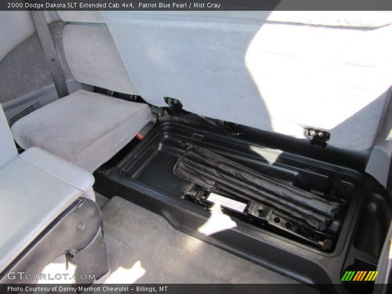 Patriot Blue Pearl / Mist Gray 2000 Dodge Dakota SLT Extended Cab 4x4