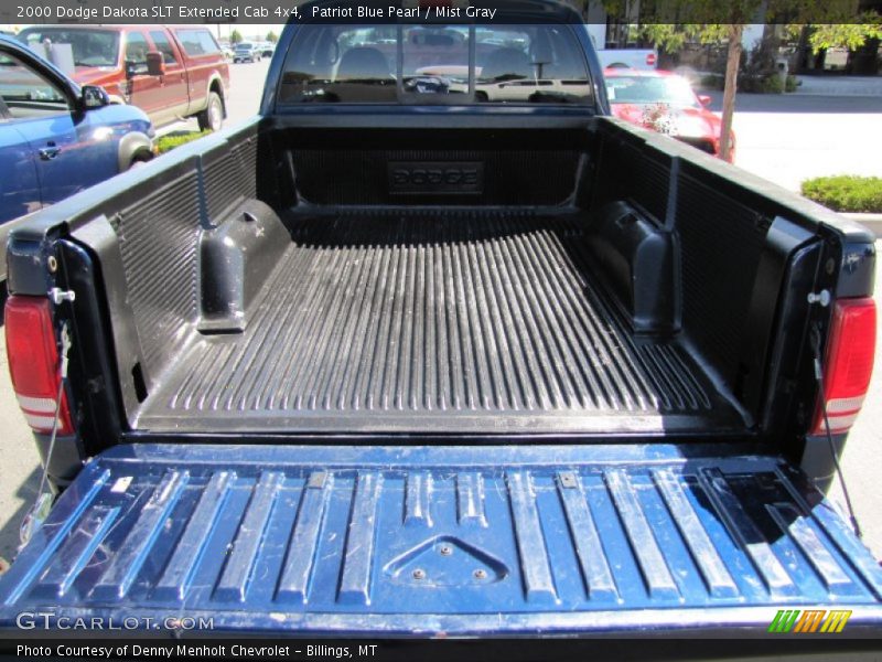 Patriot Blue Pearl / Mist Gray 2000 Dodge Dakota SLT Extended Cab 4x4