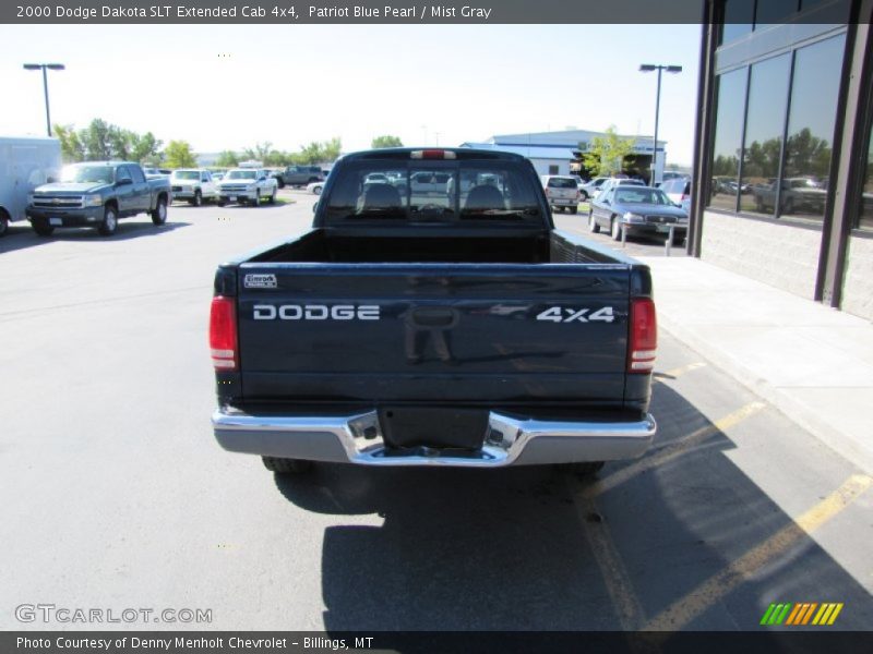 Patriot Blue Pearl / Mist Gray 2000 Dodge Dakota SLT Extended Cab 4x4
