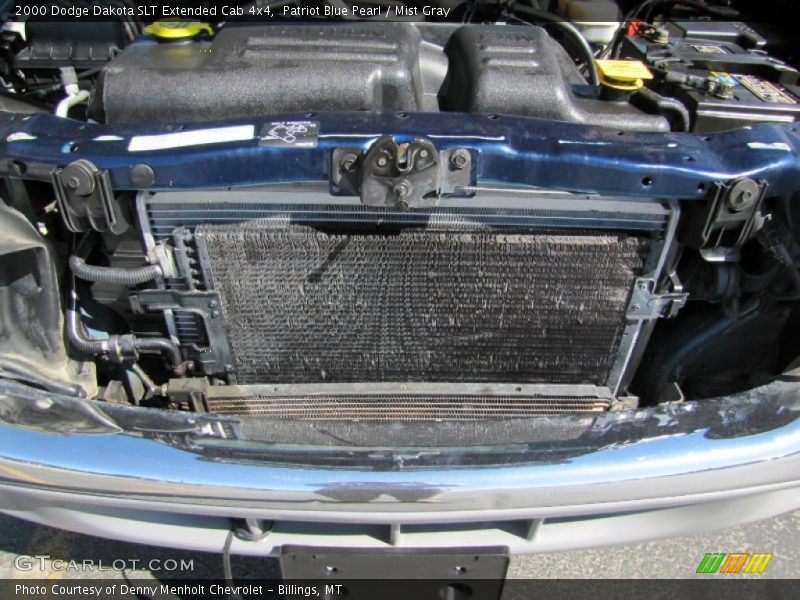 Patriot Blue Pearl / Mist Gray 2000 Dodge Dakota SLT Extended Cab 4x4