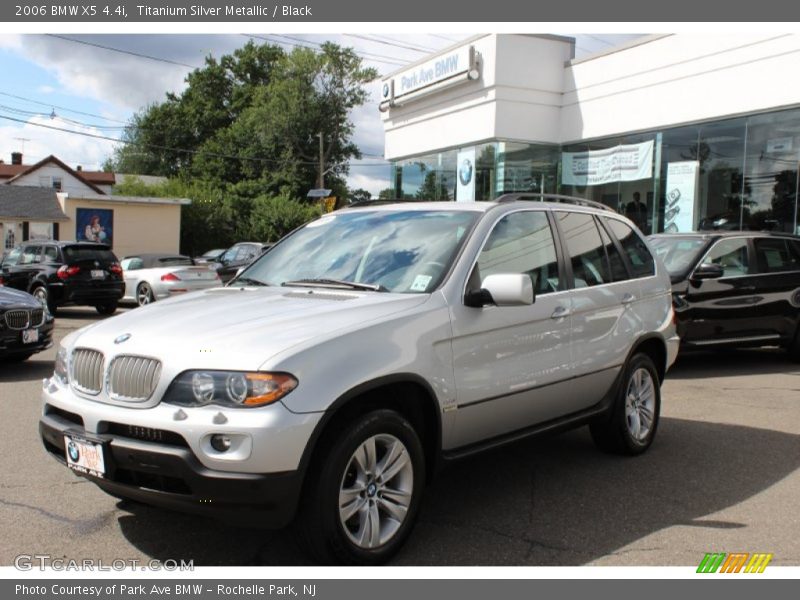 Titanium Silver Metallic / Black 2006 BMW X5 4.4i