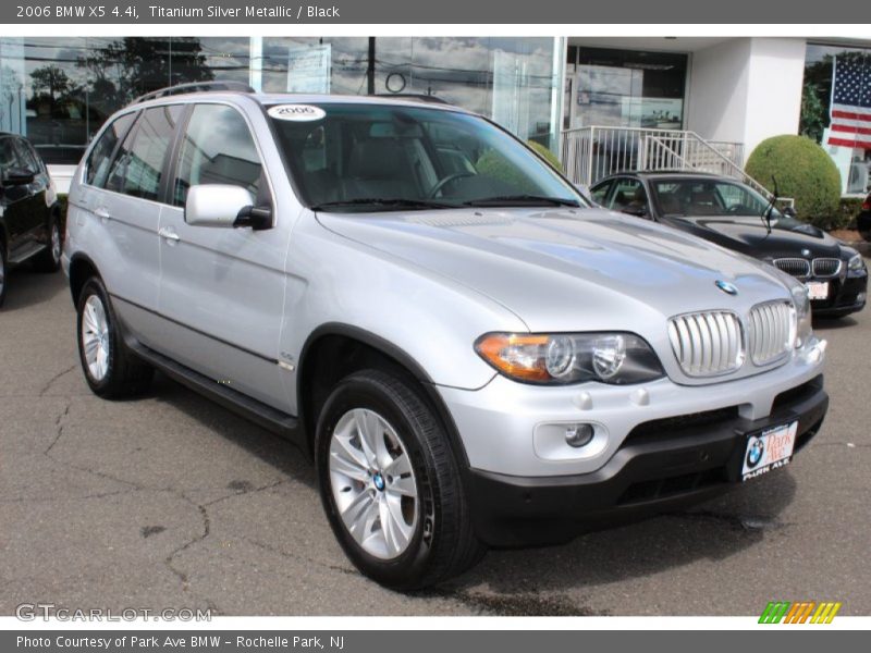 Titanium Silver Metallic / Black 2006 BMW X5 4.4i