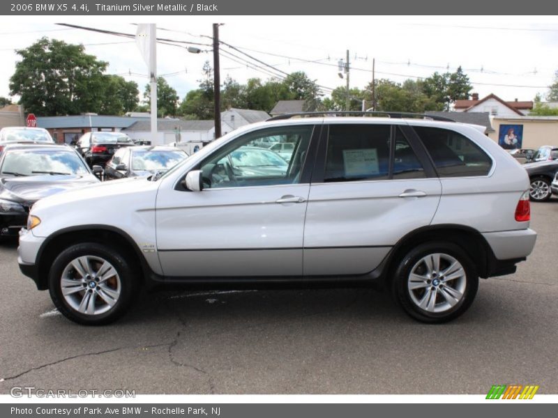 Titanium Silver Metallic / Black 2006 BMW X5 4.4i