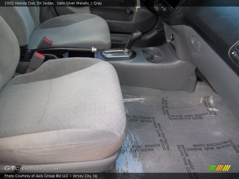 Satin Silver Metallic / Gray 2002 Honda Civic DX Sedan