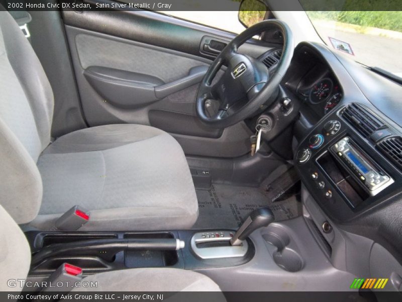 Satin Silver Metallic / Gray 2002 Honda Civic DX Sedan
