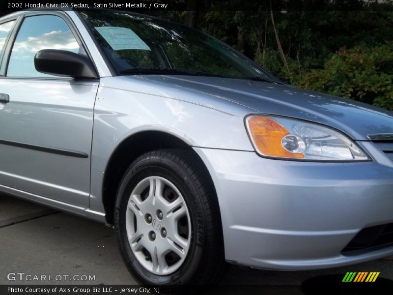Satin Silver Metallic / Gray 2002 Honda Civic DX Sedan