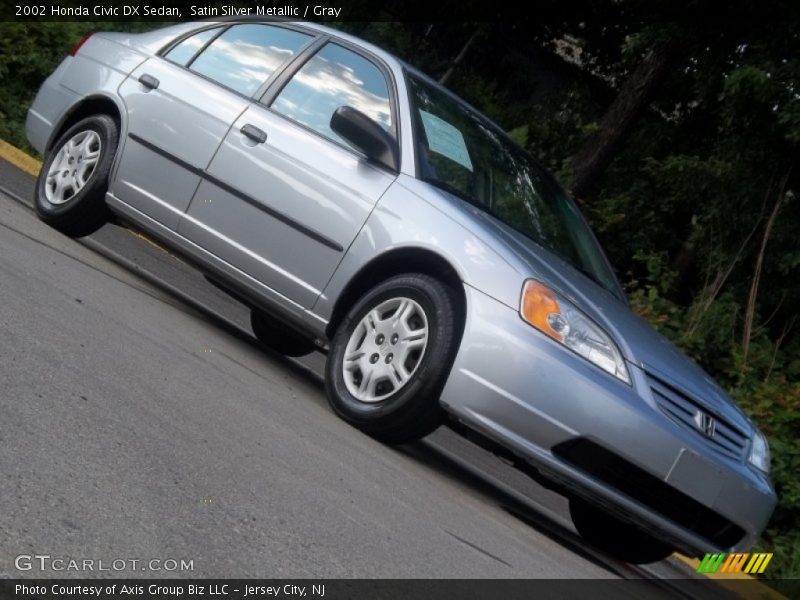 Satin Silver Metallic / Gray 2002 Honda Civic DX Sedan