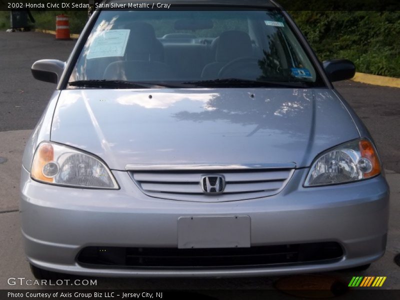 Satin Silver Metallic / Gray 2002 Honda Civic DX Sedan