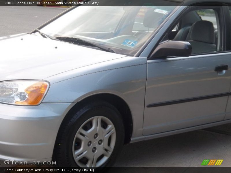 Satin Silver Metallic / Gray 2002 Honda Civic DX Sedan
