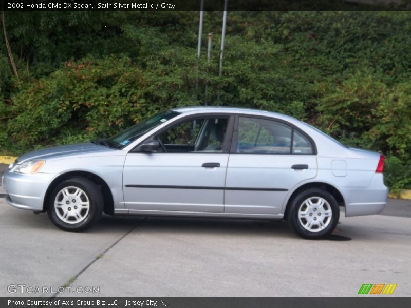 Satin Silver Metallic / Gray 2002 Honda Civic DX Sedan