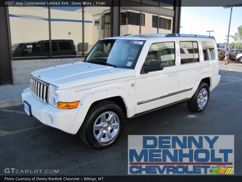 Stone White / Khaki 2007 Jeep Commander Limited 4x4
