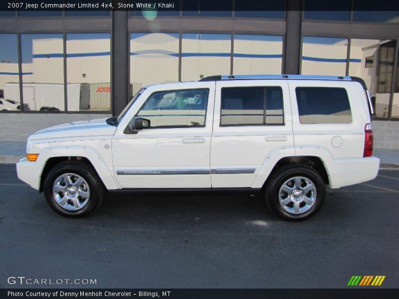 Stone White / Khaki 2007 Jeep Commander Limited 4x4