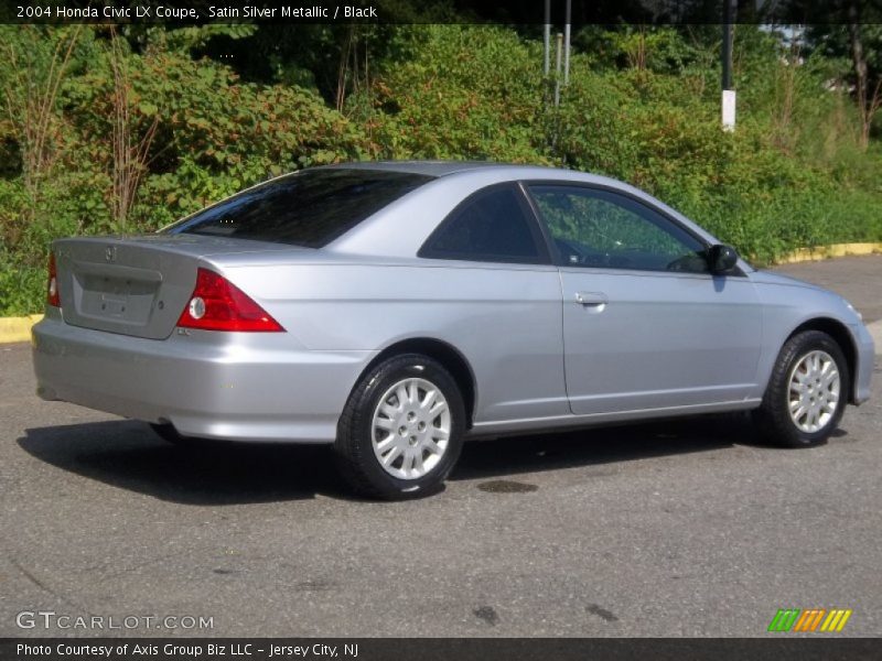 Satin Silver Metallic / Black 2004 Honda Civic LX Coupe
