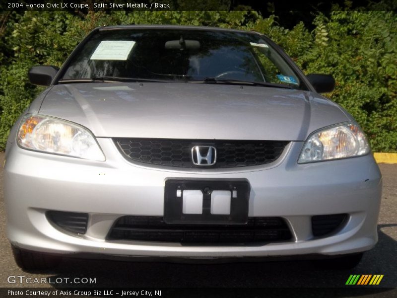 Satin Silver Metallic / Black 2004 Honda Civic LX Coupe