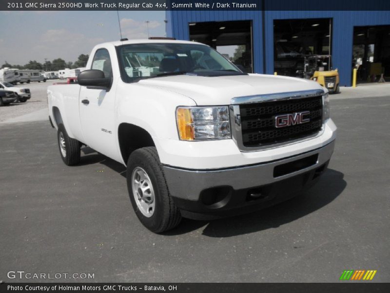 Summit White / Dark Titanium 2011 GMC Sierra 2500HD Work Truck Regular Cab 4x4