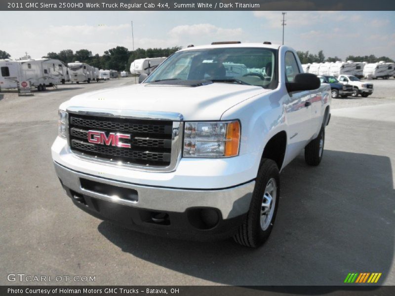 Summit White / Dark Titanium 2011 GMC Sierra 2500HD Work Truck Regular Cab 4x4