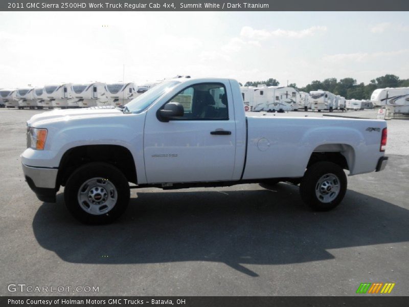 Summit White / Dark Titanium 2011 GMC Sierra 2500HD Work Truck Regular Cab 4x4