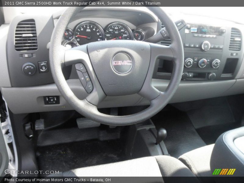 Summit White / Dark Titanium 2011 GMC Sierra 2500HD Work Truck Regular Cab 4x4