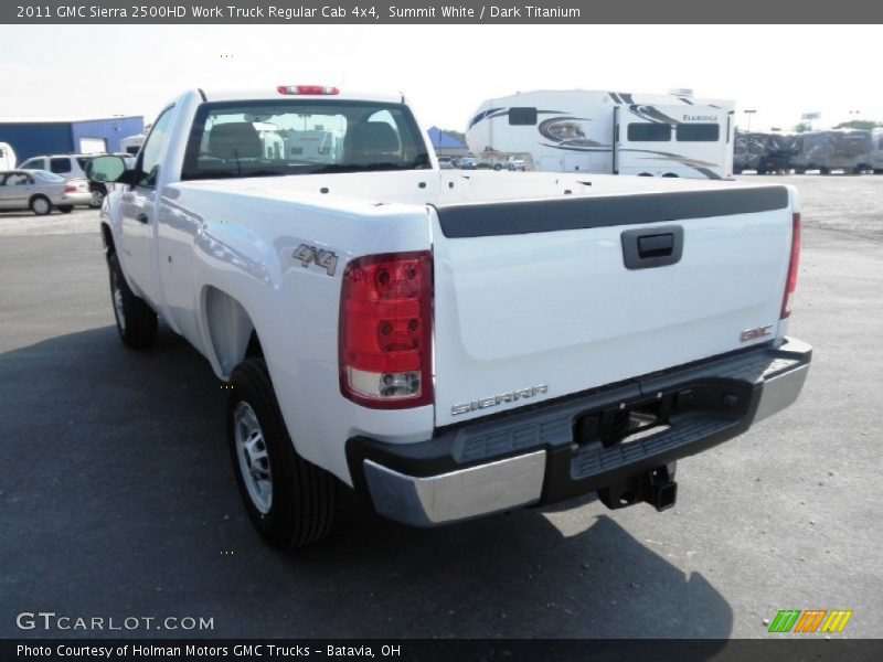 Summit White / Dark Titanium 2011 GMC Sierra 2500HD Work Truck Regular Cab 4x4