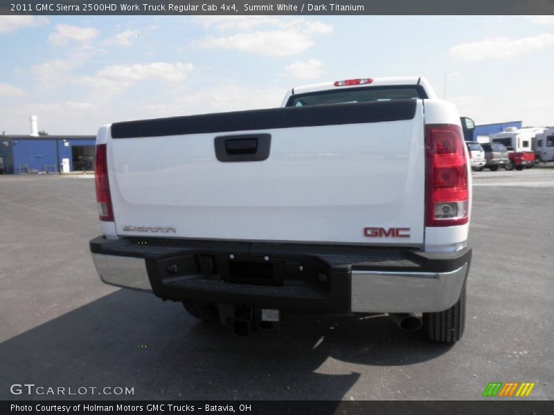 Summit White / Dark Titanium 2011 GMC Sierra 2500HD Work Truck Regular Cab 4x4