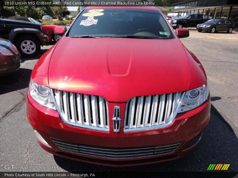 Red Candy Metallic / Charcoal Black/Fine Line Ebony 2010 Lincoln MKS EcoBoost AWD