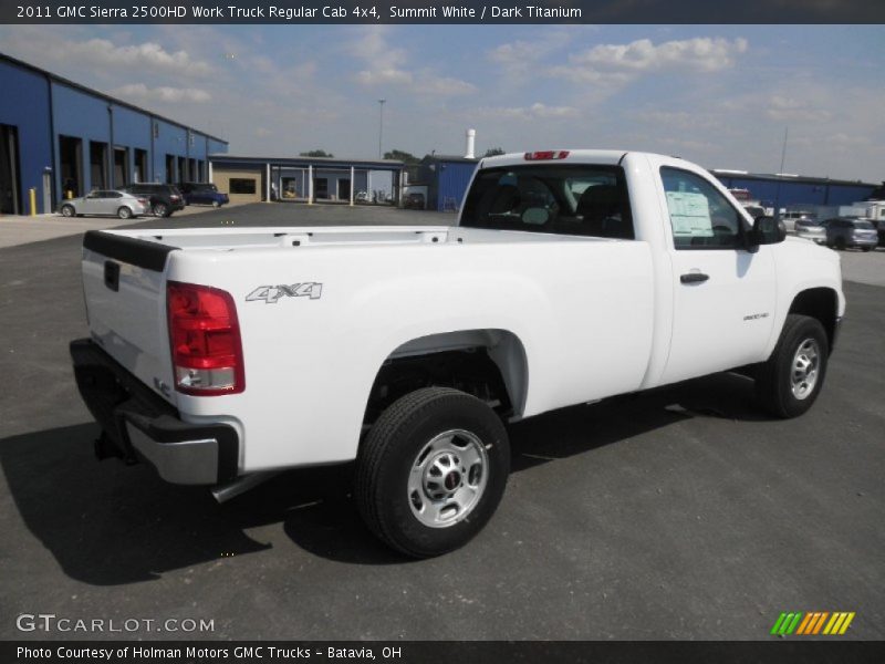 Summit White / Dark Titanium 2011 GMC Sierra 2500HD Work Truck Regular Cab 4x4