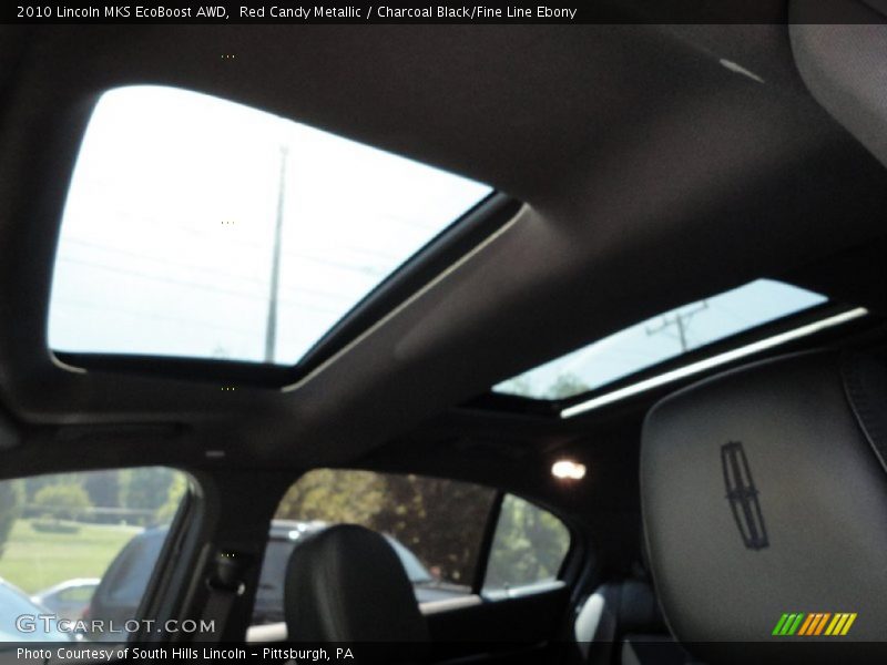 Red Candy Metallic / Charcoal Black/Fine Line Ebony 2010 Lincoln MKS EcoBoost AWD