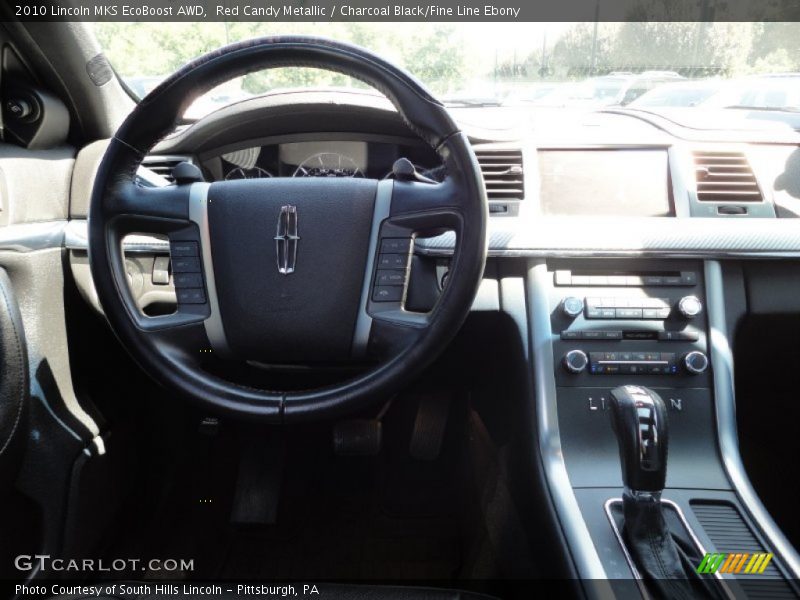Red Candy Metallic / Charcoal Black/Fine Line Ebony 2010 Lincoln MKS EcoBoost AWD