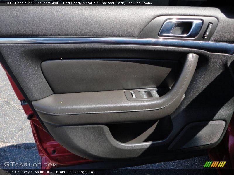 Red Candy Metallic / Charcoal Black/Fine Line Ebony 2010 Lincoln MKS EcoBoost AWD