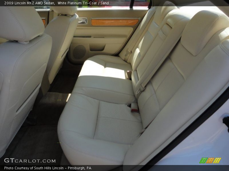 White Platinum Tri-Coat / Sand 2009 Lincoln MKZ AWD Sedan