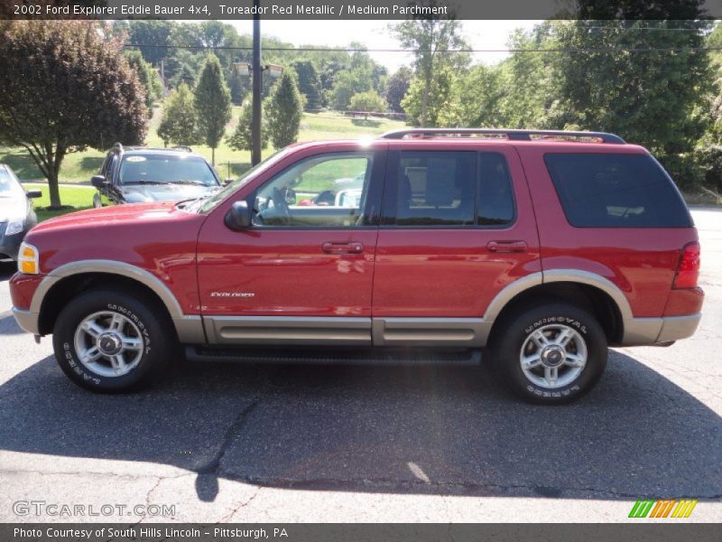 Toreador Red Metallic / Medium Parchment 2002 Ford Explorer Eddie Bauer 4x4
