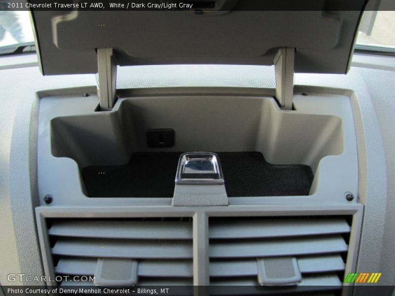 White / Dark Gray/Light Gray 2011 Chevrolet Traverse LT AWD