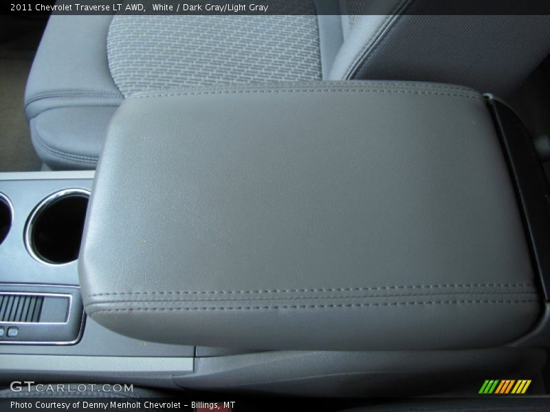 White / Dark Gray/Light Gray 2011 Chevrolet Traverse LT AWD