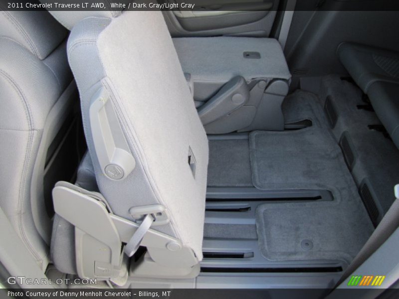 White / Dark Gray/Light Gray 2011 Chevrolet Traverse LT AWD