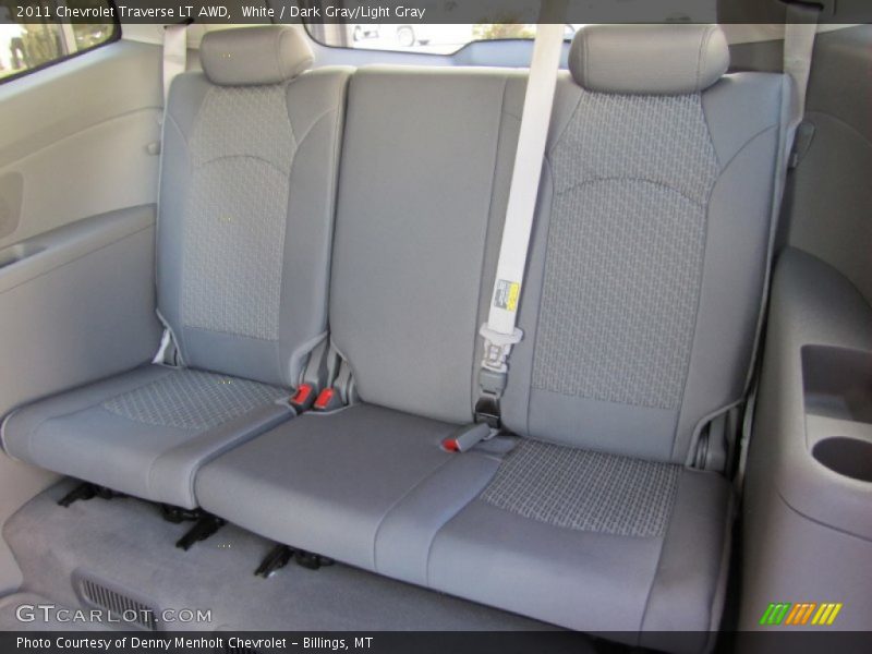 White / Dark Gray/Light Gray 2011 Chevrolet Traverse LT AWD