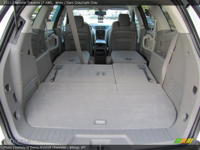 White / Dark Gray/Light Gray 2011 Chevrolet Traverse LT AWD