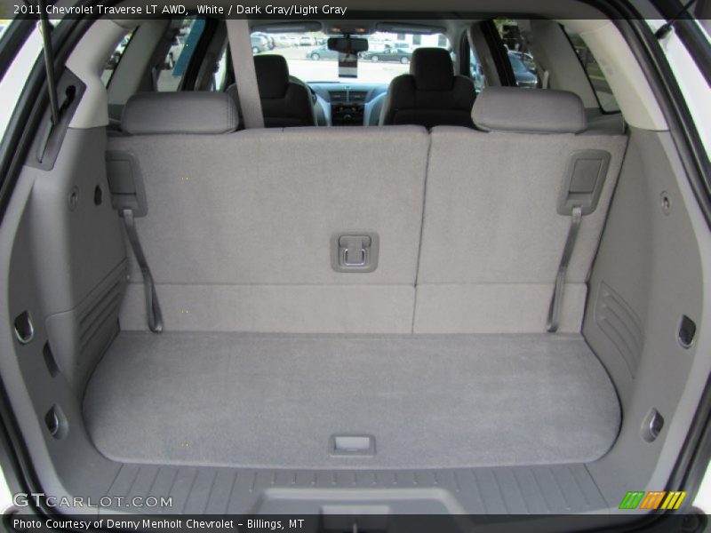White / Dark Gray/Light Gray 2011 Chevrolet Traverse LT AWD