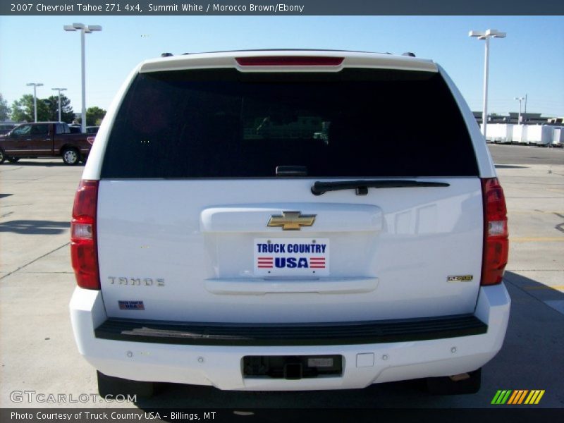 Summit White / Morocco Brown/Ebony 2007 Chevrolet Tahoe Z71 4x4