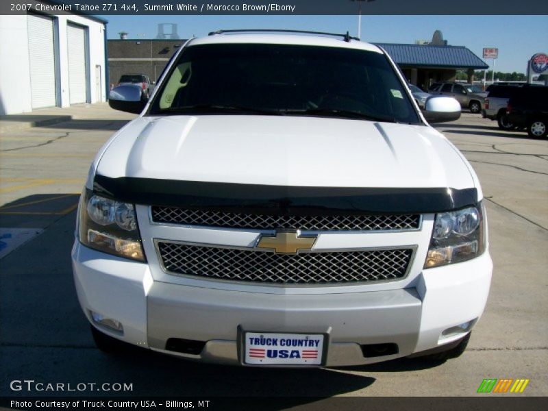 Summit White / Morocco Brown/Ebony 2007 Chevrolet Tahoe Z71 4x4