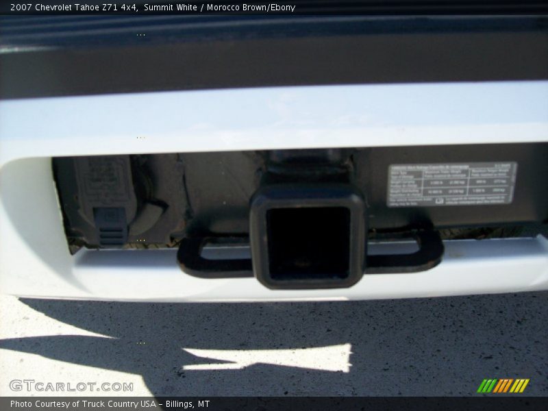 Summit White / Morocco Brown/Ebony 2007 Chevrolet Tahoe Z71 4x4