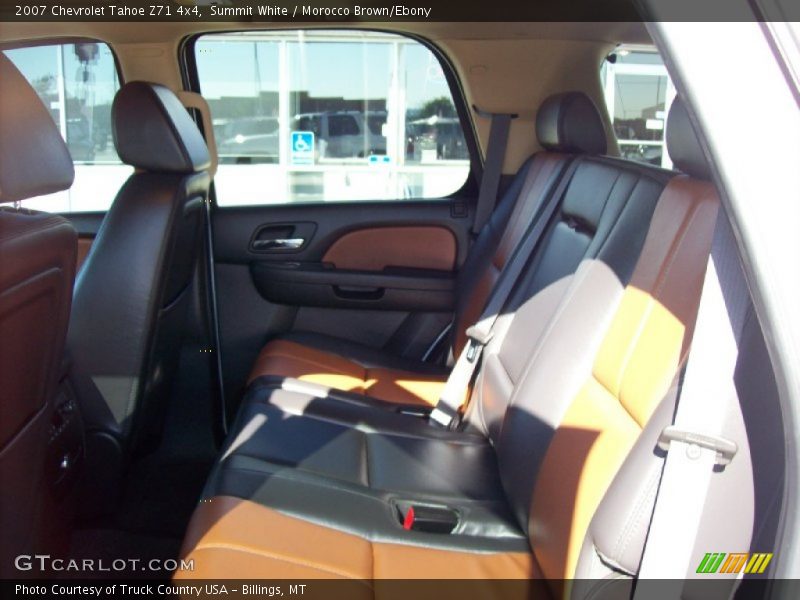 Summit White / Morocco Brown/Ebony 2007 Chevrolet Tahoe Z71 4x4