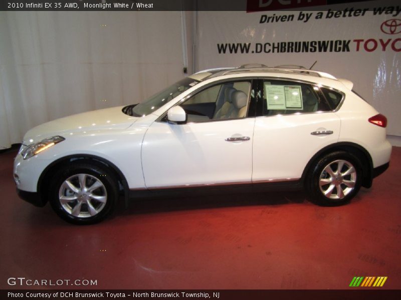 Moonlight White / Wheat 2010 Infiniti EX 35 AWD