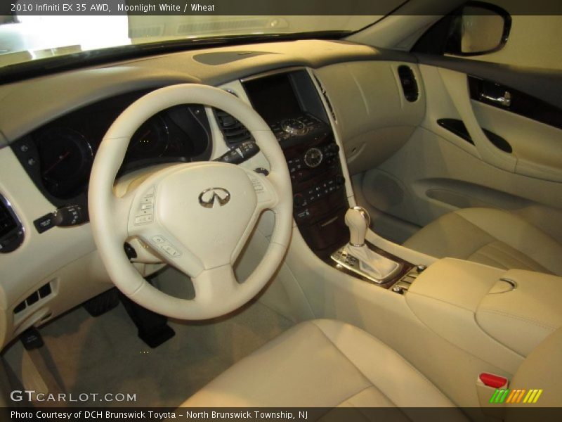 Moonlight White / Wheat 2010 Infiniti EX 35 AWD