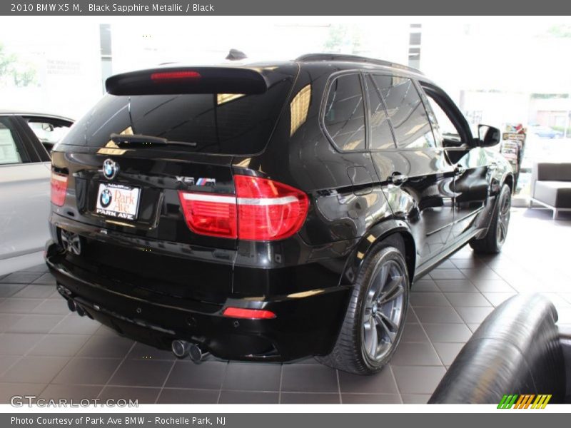 Black Sapphire Metallic / Black 2010 BMW X5 M