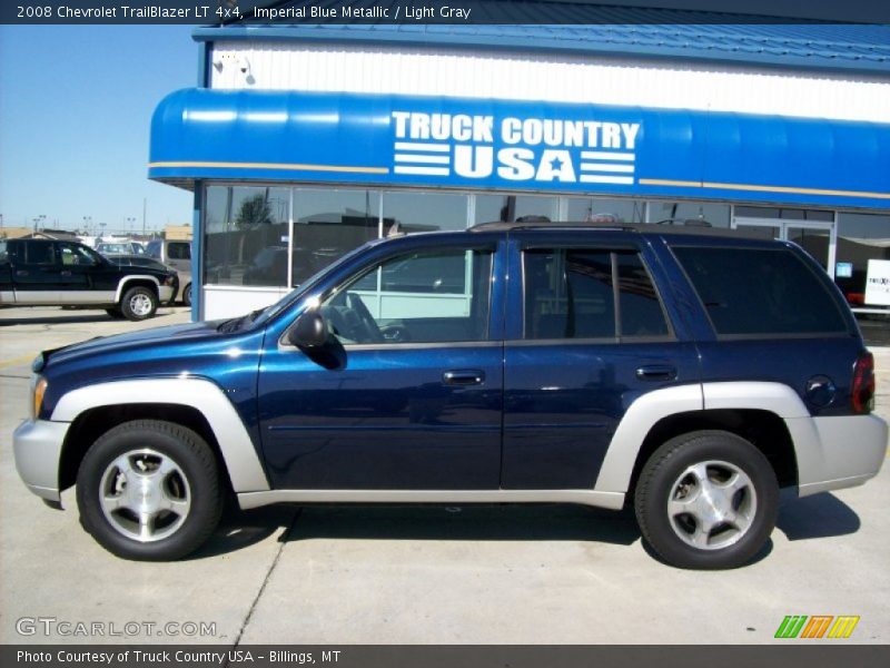 Imperial Blue Metallic / Light Gray 2008 Chevrolet TrailBlazer LT 4x4