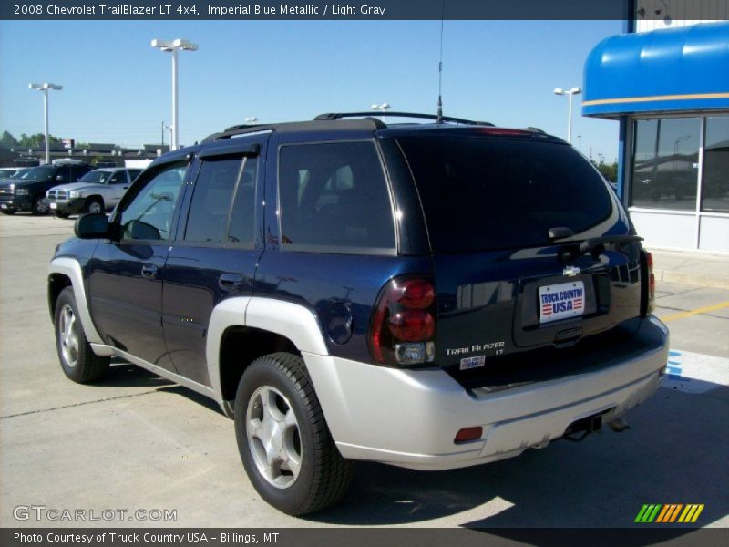 Imperial Blue Metallic / Light Gray 2008 Chevrolet TrailBlazer LT 4x4