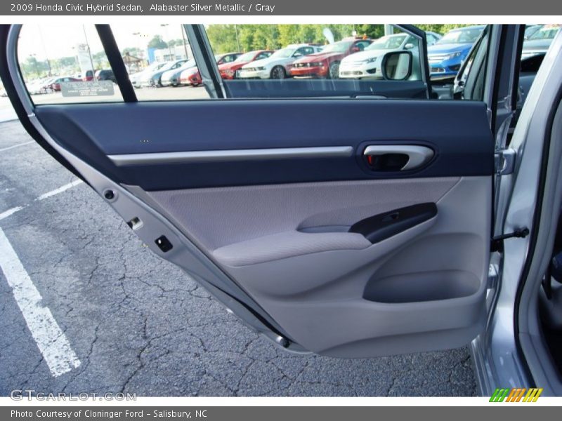 Alabaster Silver Metallic / Gray 2009 Honda Civic Hybrid Sedan